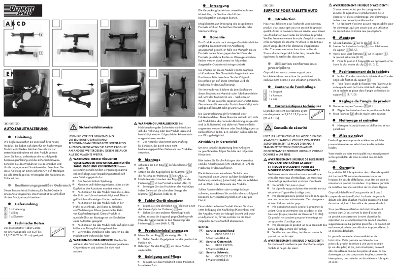 Page 1 de la notice Manuel utilisateur Ultimate Speed HG05908B