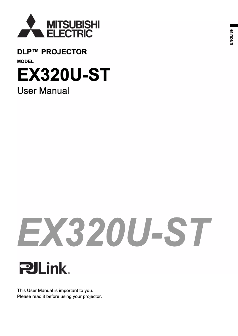 Image de la première page du manuel de l'appareil EX320U