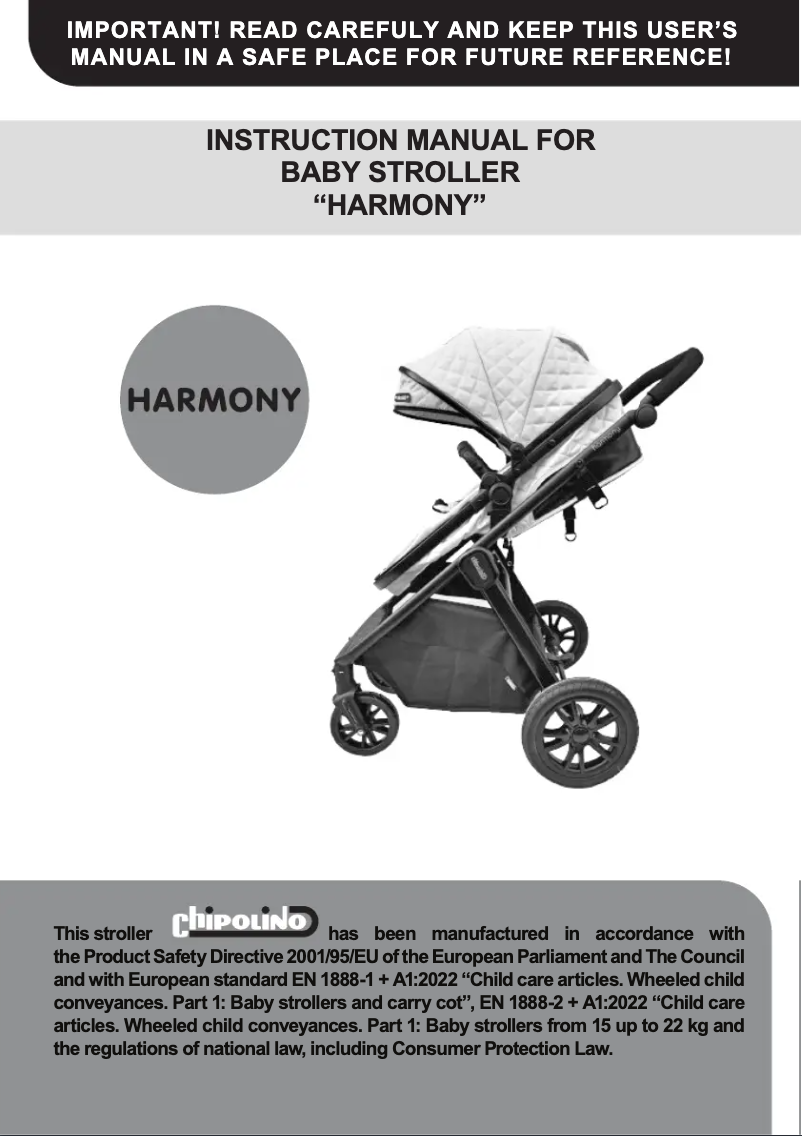 Page 1 de la notice Manuel utilisateur Chipolino Harmony