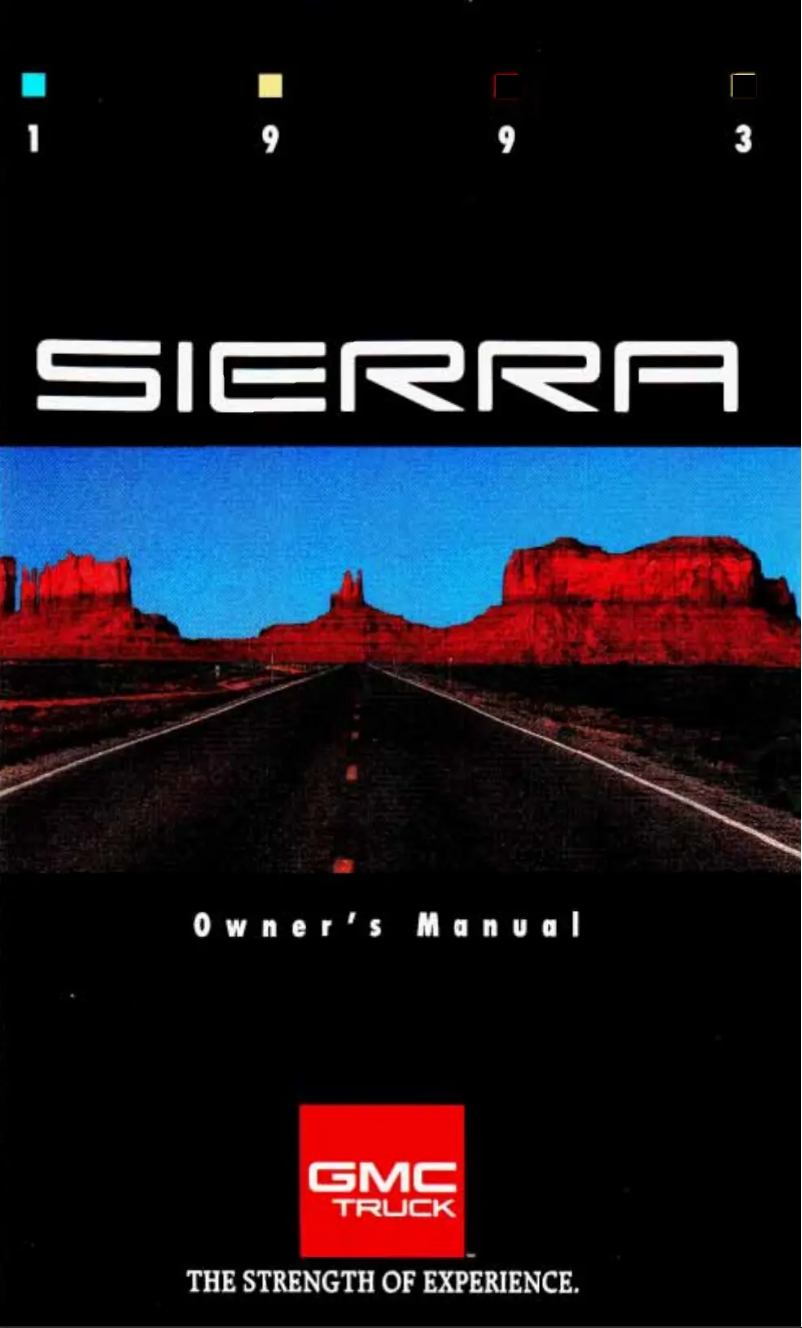 Image de la première page du manuel de l'appareil Sierra (1993)