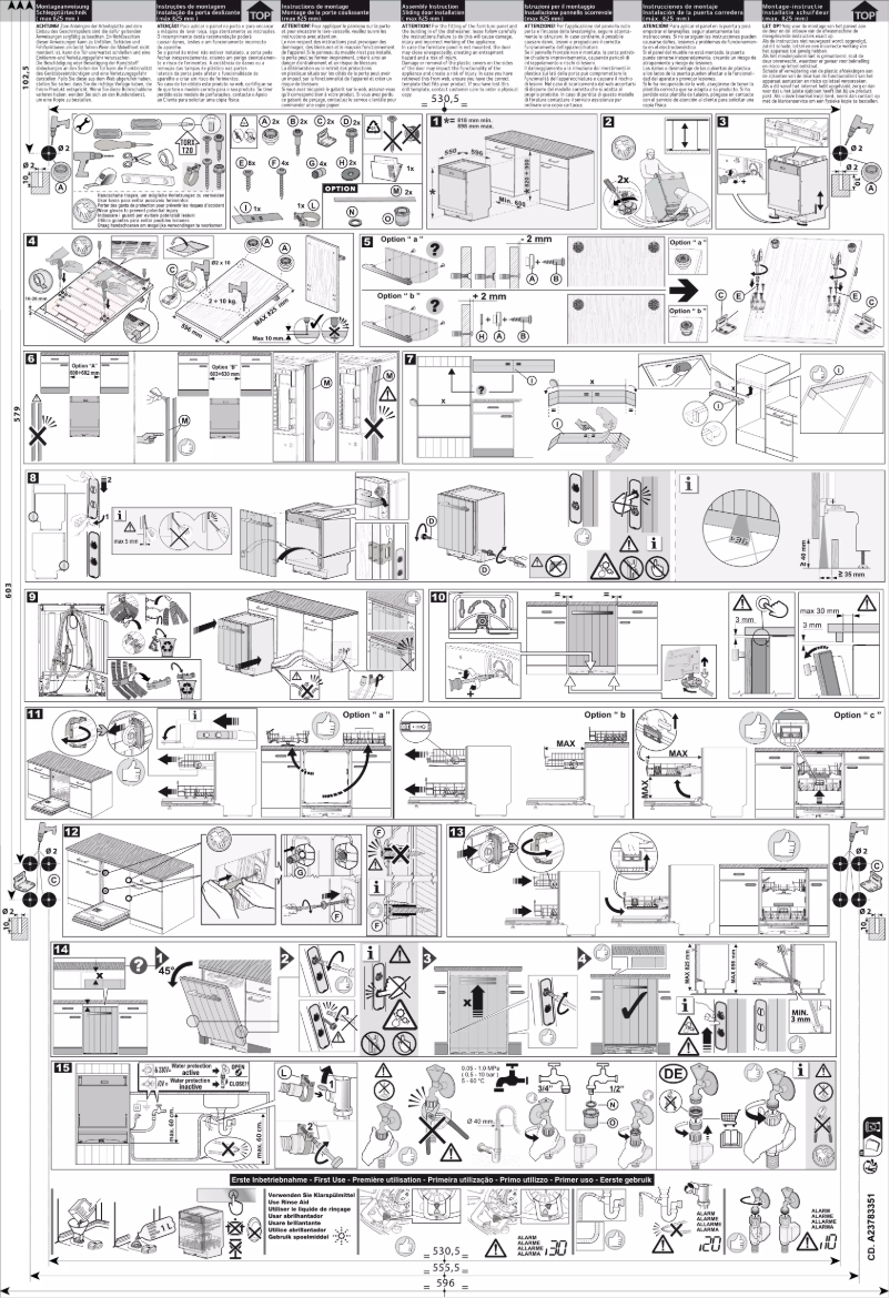Page n°1 - Guide d'installation Electrolux GA60LV