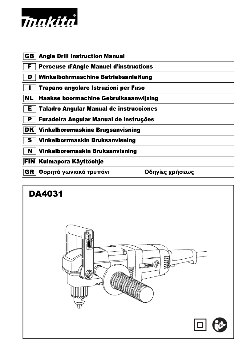 Page 1 de la notice Manuel utilisateur Makita DA4031