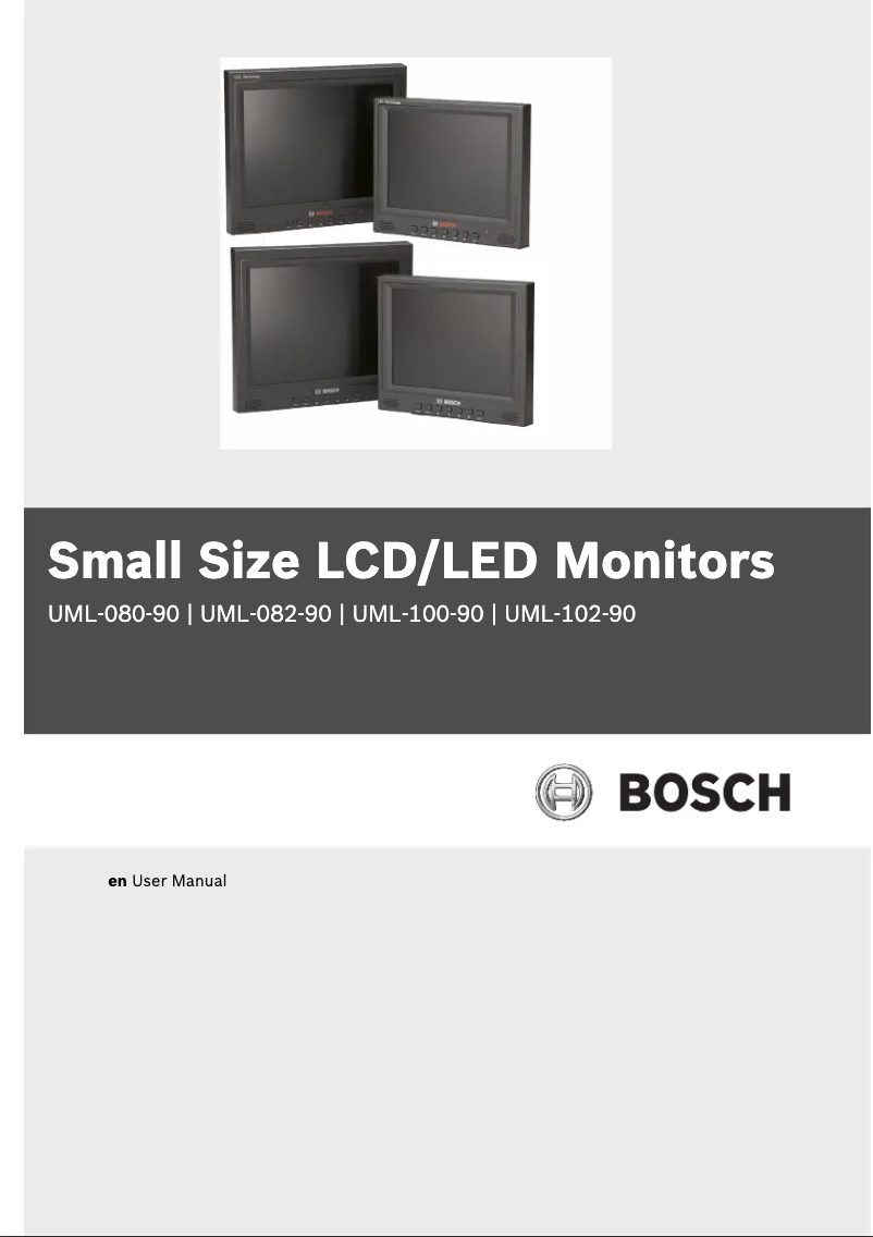 Page n°1 - Manuel utilisateur Bosch UML10290
