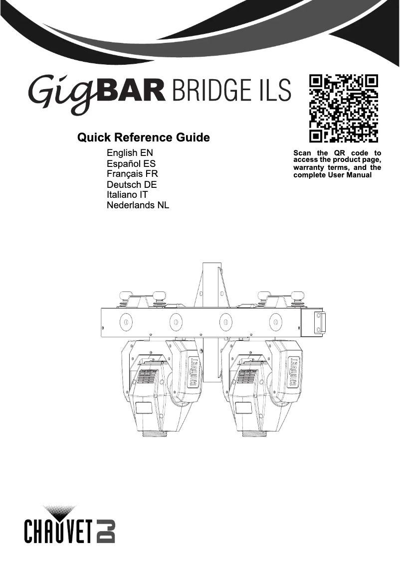 Page 1 de la notice Manuel utilisateur Chauvet GigBAR Bridge ILS