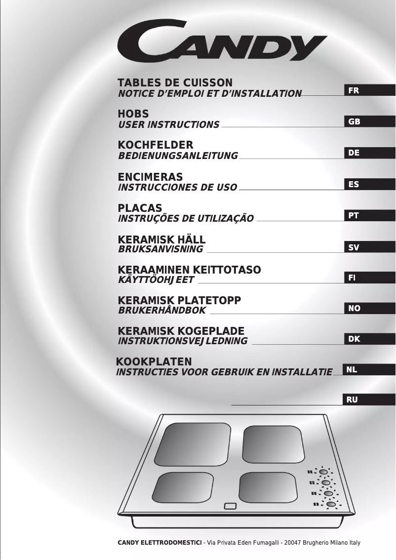 Page 1 de la notice Manuel utilisateur Candy PVD640/2X