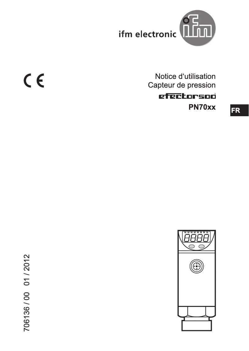 Page 1 de la notice Manuel utilisateur IFM PN7002