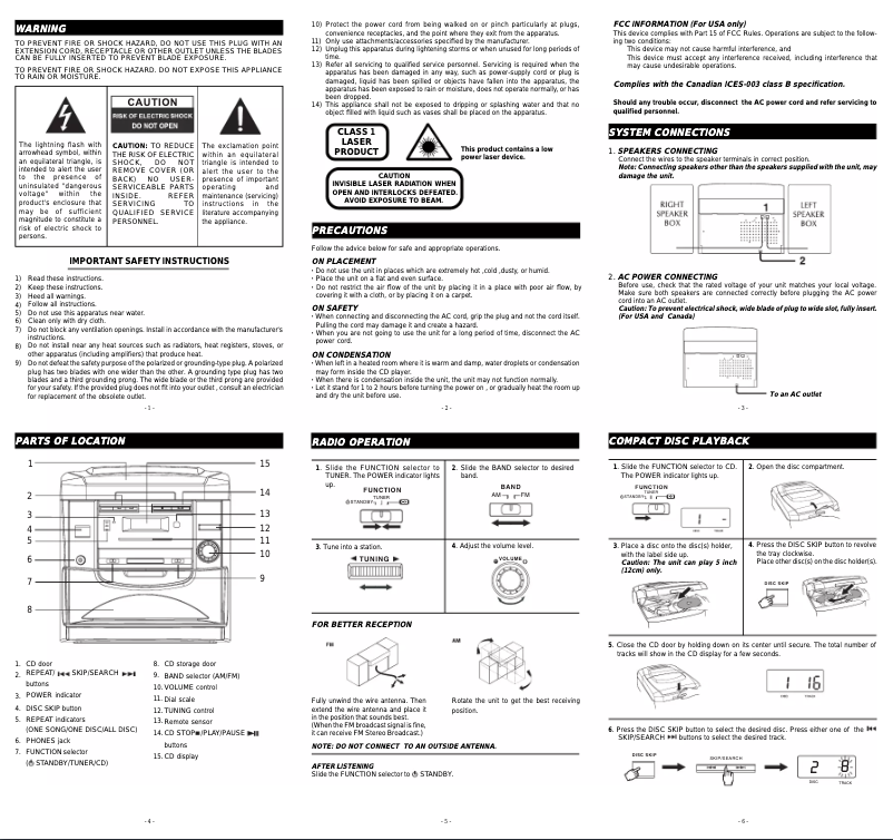 Page n°1 - Manuel utilisateur Durabrand CD2158