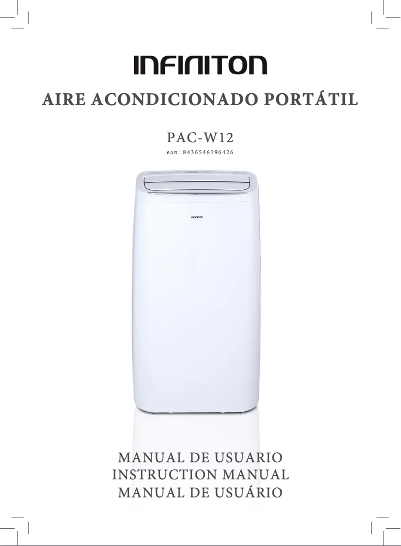 Página 1 del manual Manual de usuario Infiniton PAC-W12