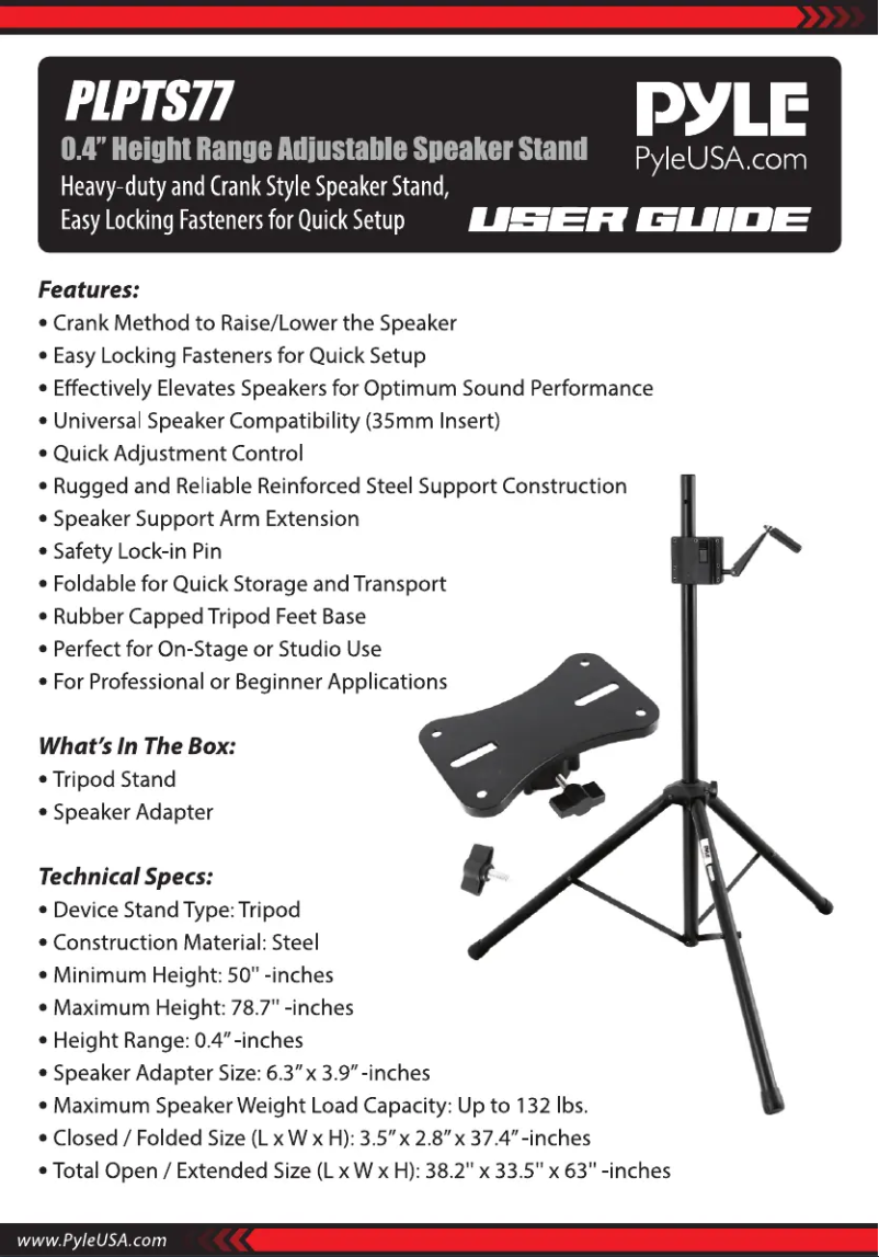 Image de la première page du manuel de l'appareil PLPTS77