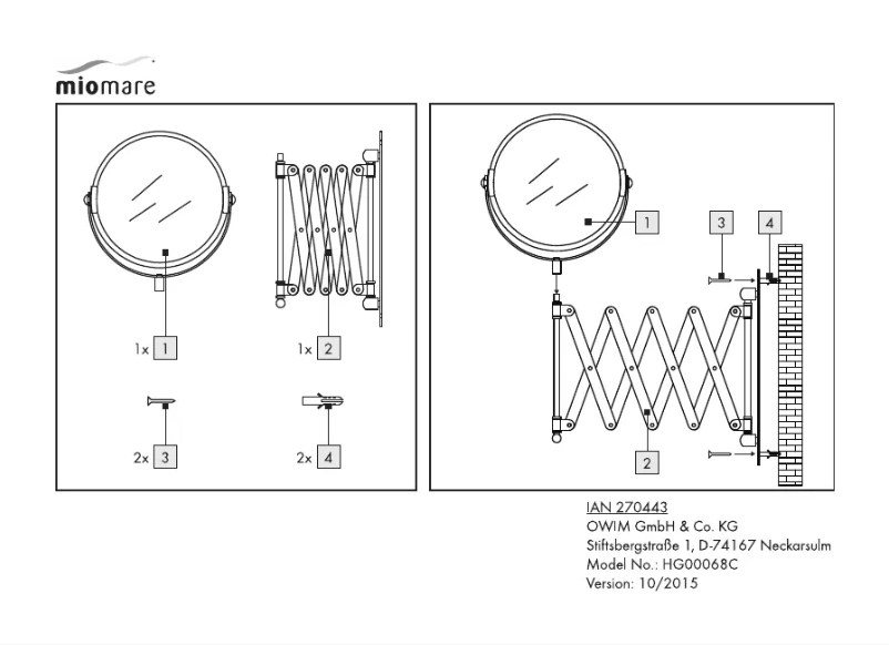 Image de la première page du manuel de l'appareil IAN 270443