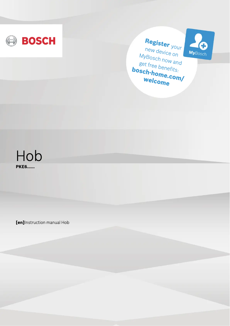 Page 1 de la notice Manuel utilisateur Bosch PKE611D17M