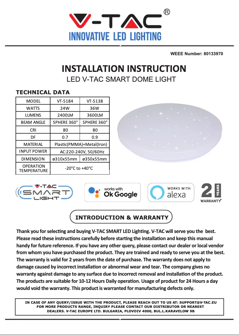 Image de la première page du manuel de l'appareil VT-5138