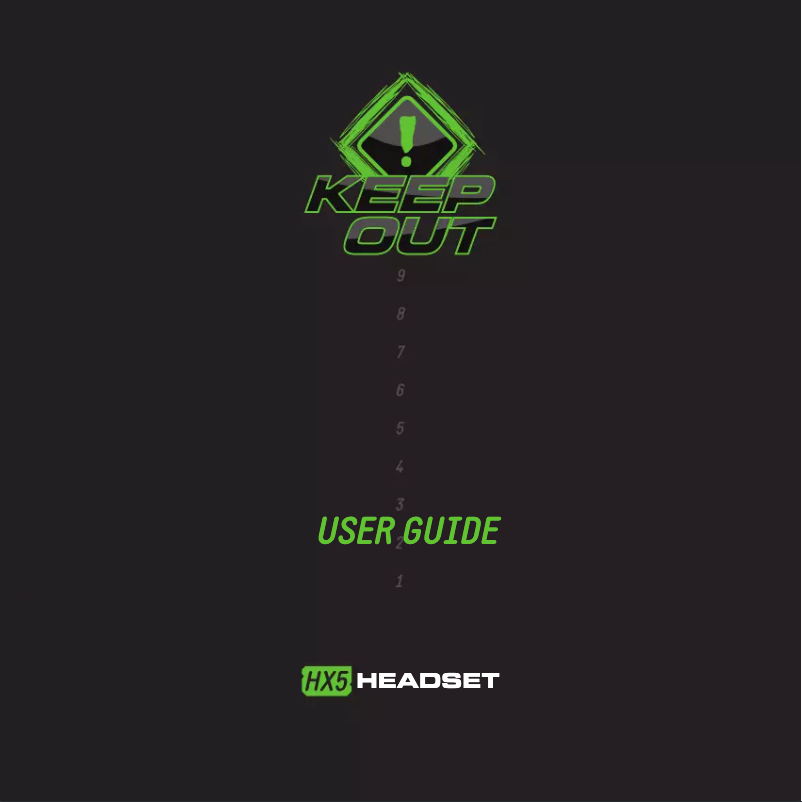 Page 1 de la notice Manuel utilisateur KeepOut HX8