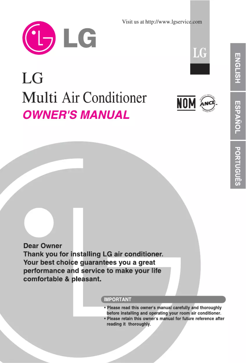Page 1 de la notice Manuel utilisateur LG M182HX