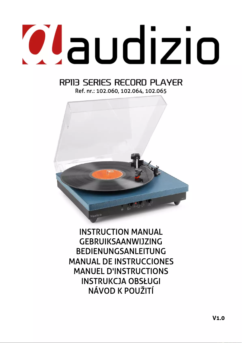 Página 1 del manual Manual de usuario Audizio RP113