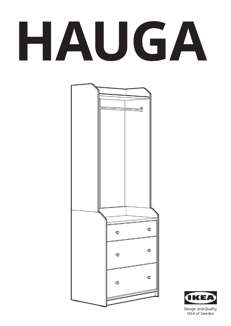 Página 1 del manual Manual de usuario Ikea HAUGA 804.569.20