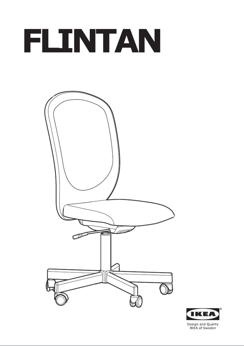 Page 1 de la notice Instructions / montage Ikea FLINTAN