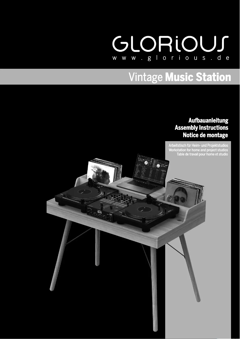 Page 1 de la notice Manuel utilisateur Glorious Vintage Music Station