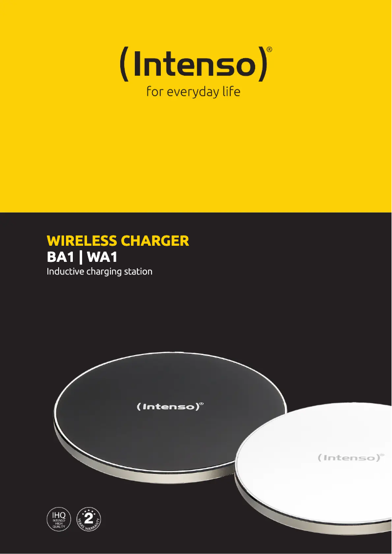 Page 1 de la notice Fiche technique Intenso BA1