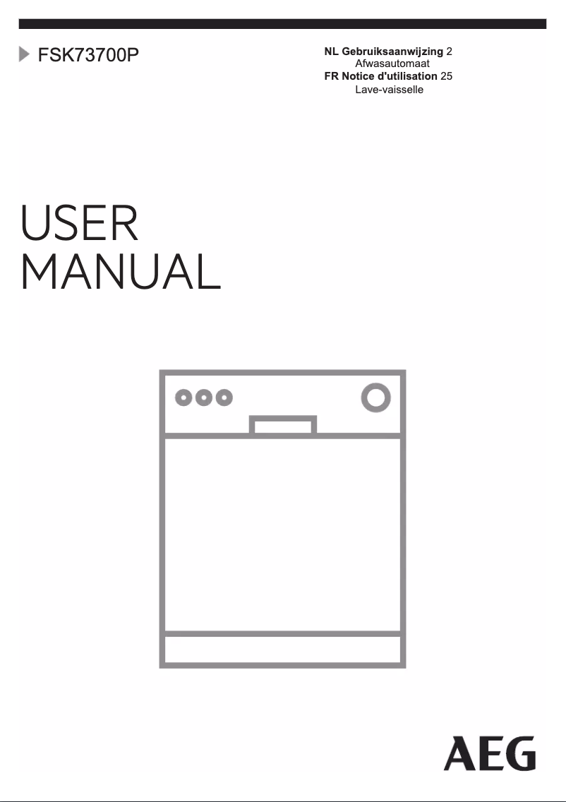 Page n°1 - Manuel utilisateur AEG FSK73700P