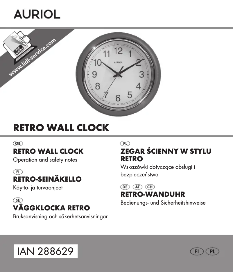 Page 1 de la notice Manuel utilisateur Auriol IAN 288629