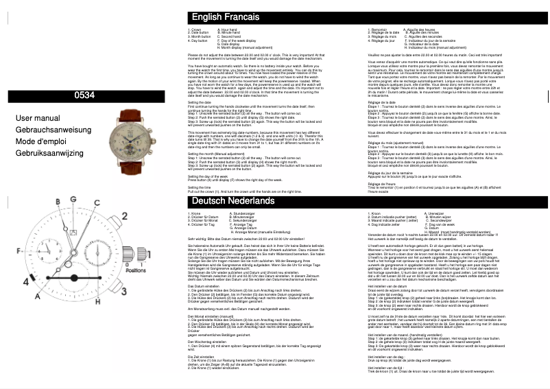 Page 1 de la notice Manuel utilisateur Davis 0534