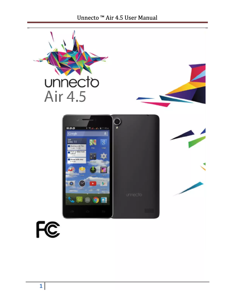 Image de la première page du manuel de l'appareil Air 4.5