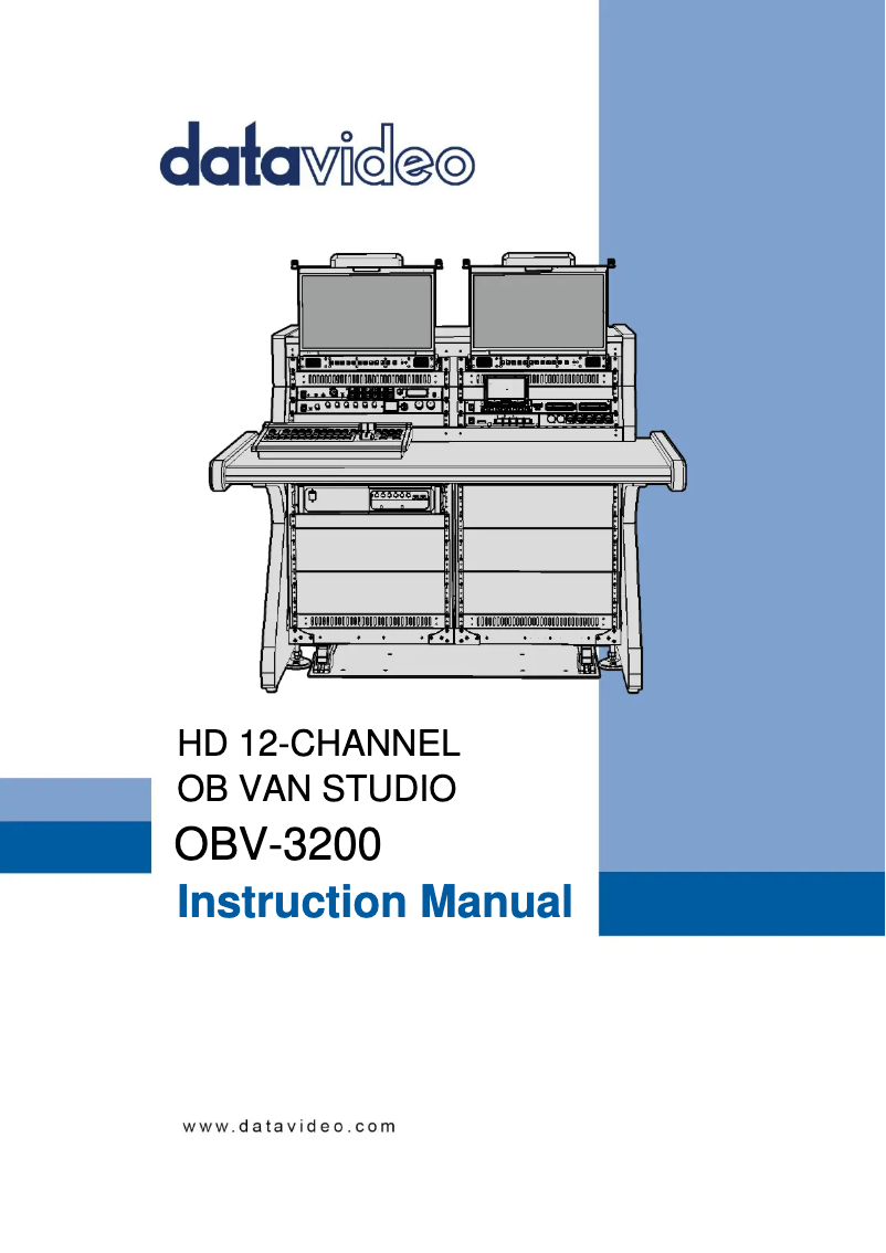 Image de la première page du manuel de l'appareil OBV-3200