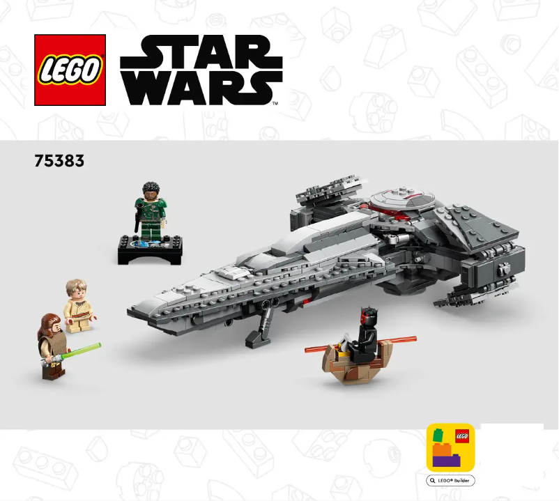 Page 1 de la notice Manuel utilisateur Lego Star Wars 75383