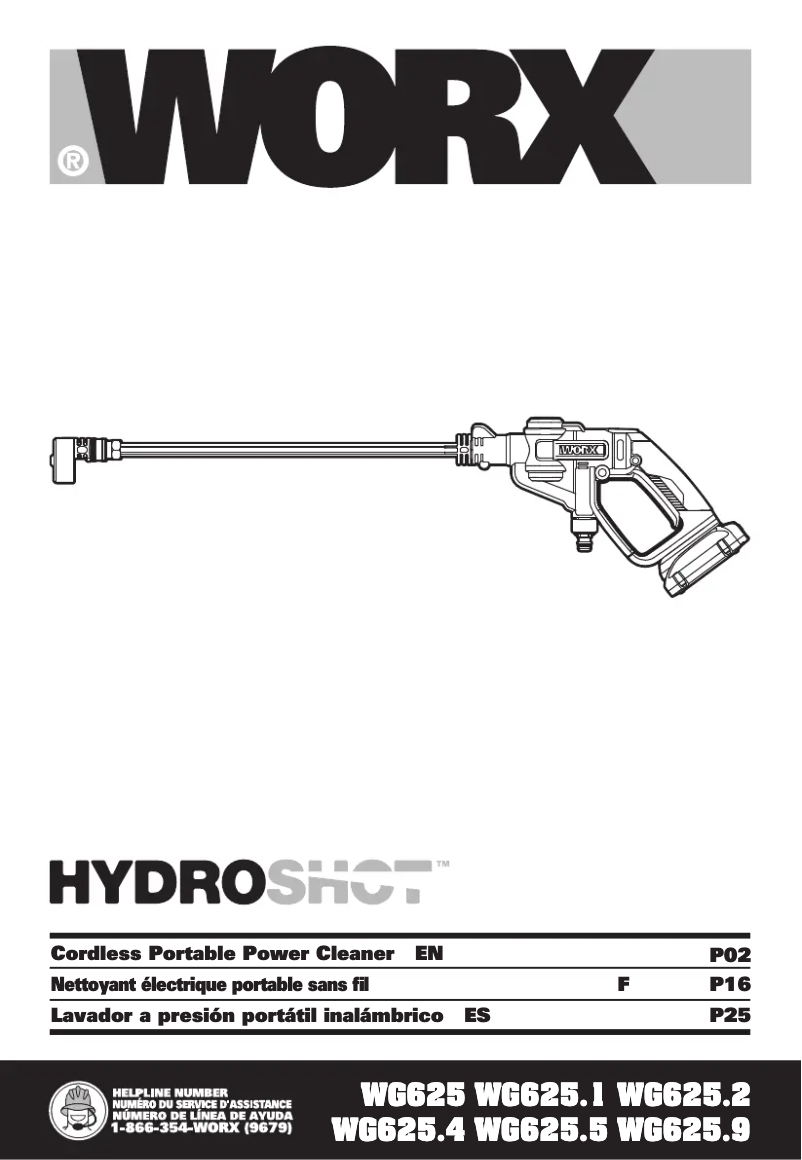 Image de la première page du manuel de l'appareil WG625.4