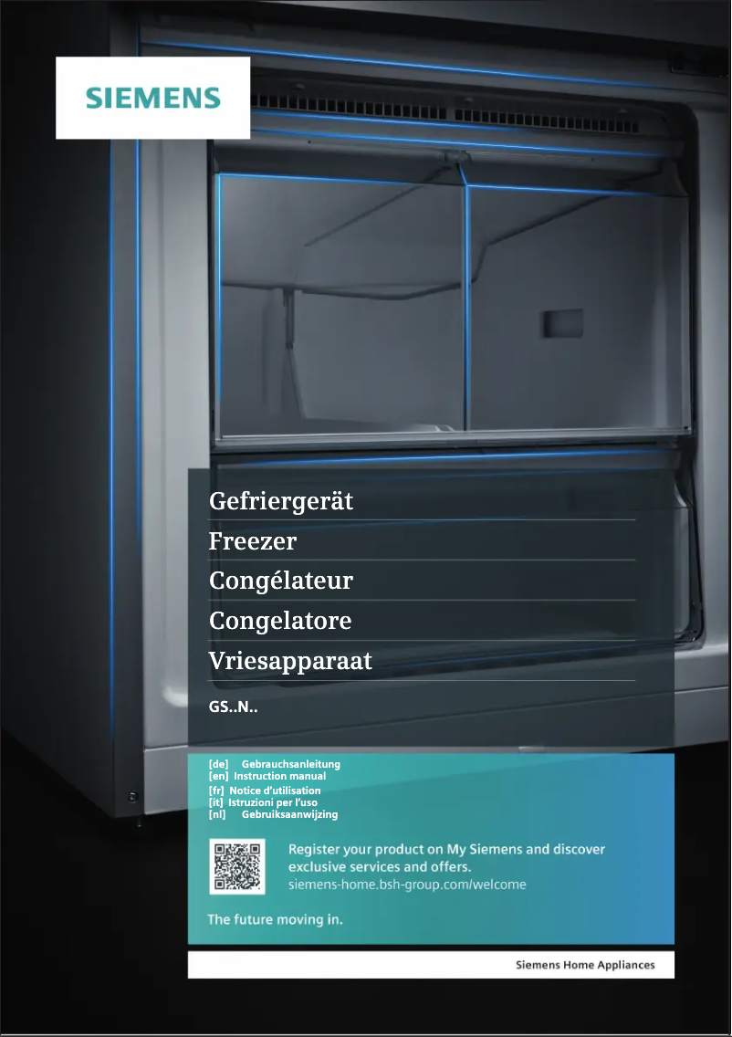 Page n°1 - Manuel utilisateur Siemens GS51NAWCV