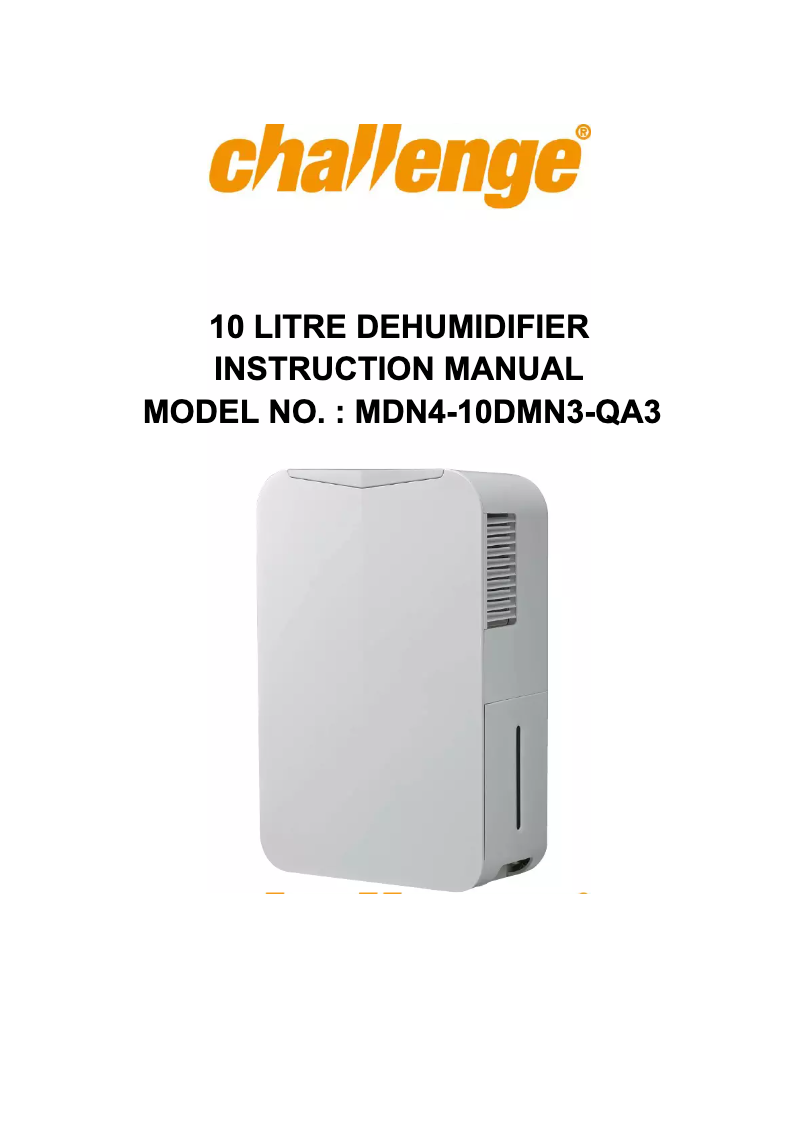 Page n°1 - Manuel utilisateur Challenge MDN4-10DMN3-QA3