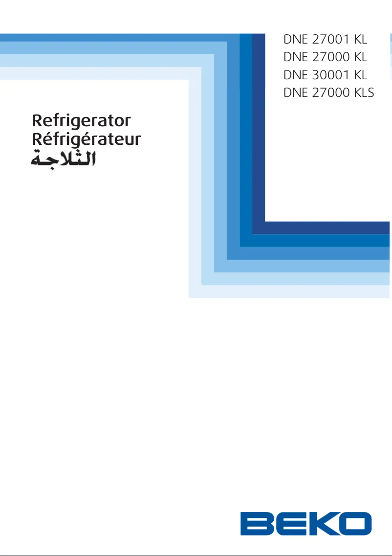 Page n°1 - Manuel utilisateur Beko DNE 27001 KL