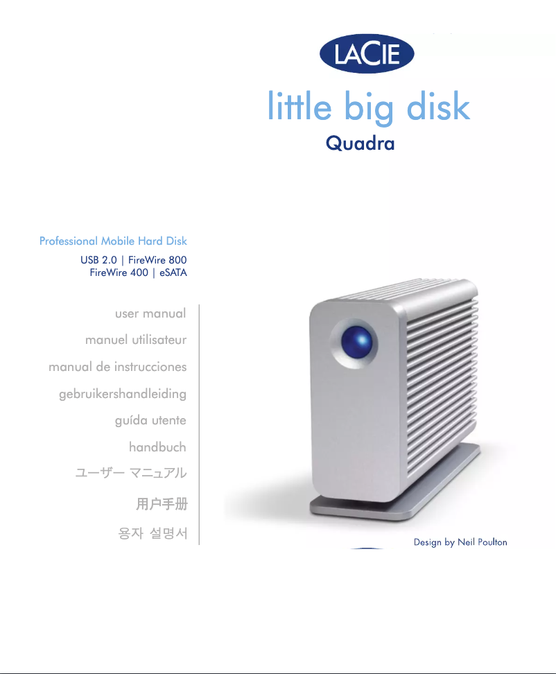 Image de la première page du manuel de l'appareil Little Big Disk Quadra