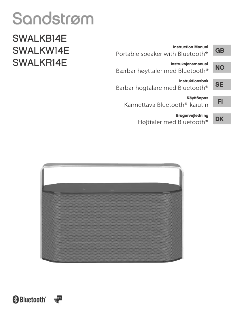 Page 1 de la notice Manuel utilisateur Sandstrøm SWALKB14E