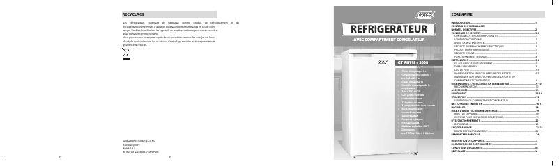 Page n°1 - Manuel utilisateur Quigg GT-AH118