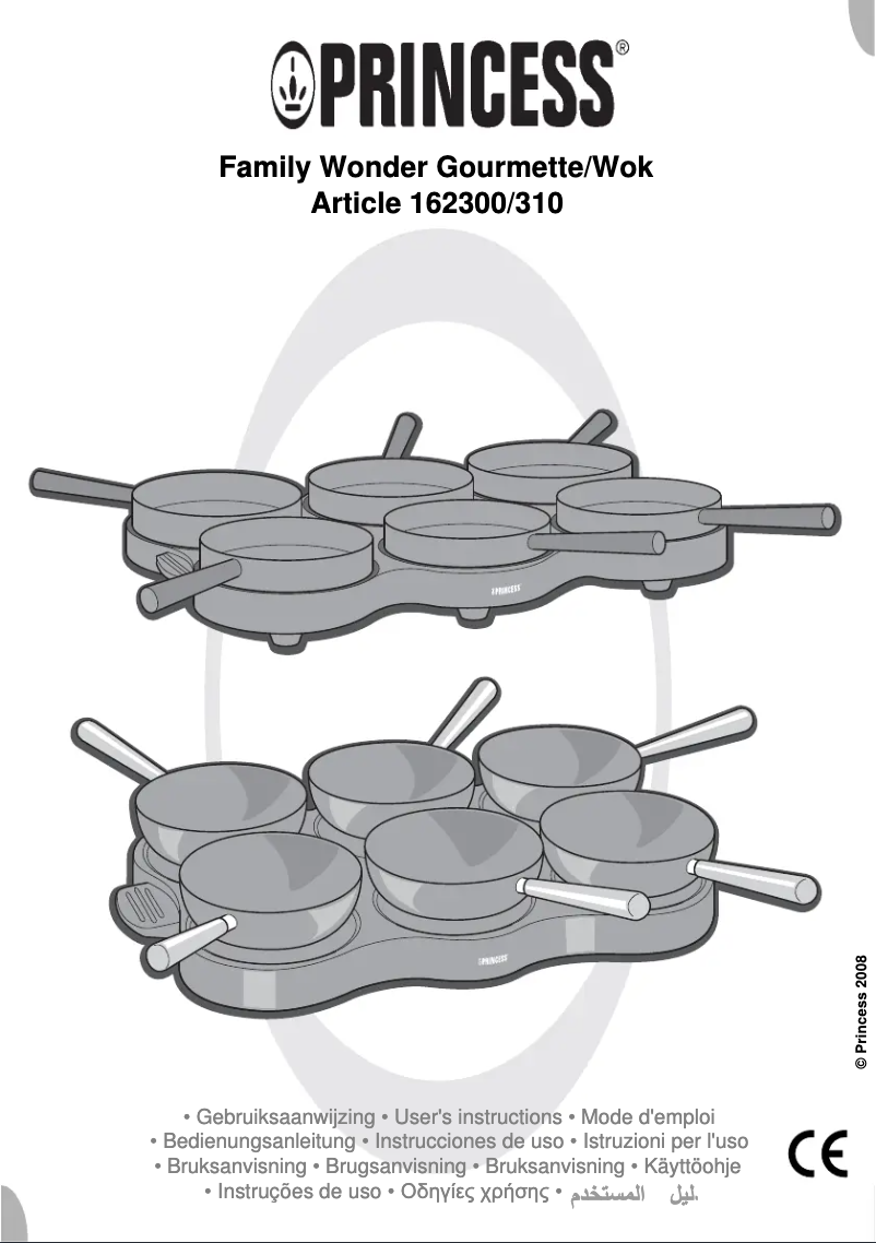 Página 1 del manual Manual de usuario Princess Family Wonder Gourmette