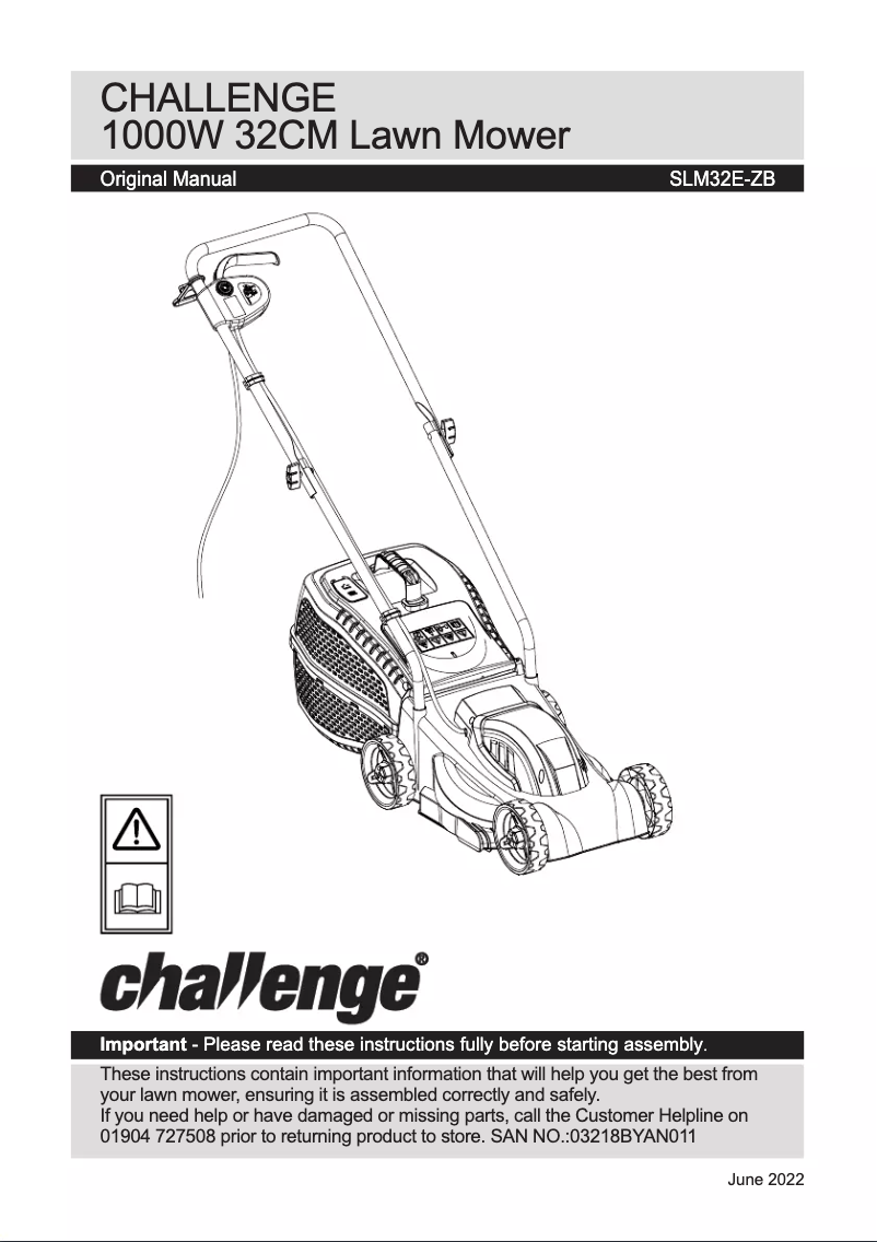 Image de la première page du manuel de l'appareil SLM32E-ZB