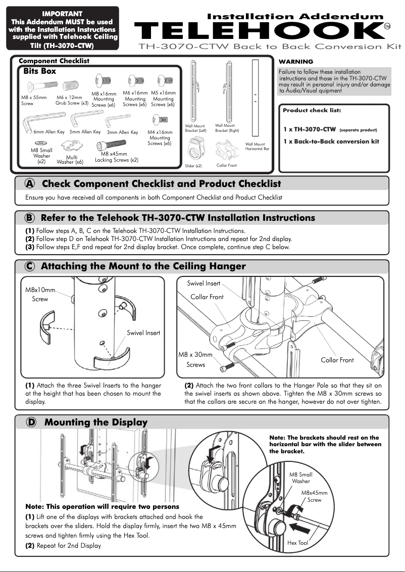 Página 1 del manual Manual de usuario Atdec TH-3070-CTW-BB