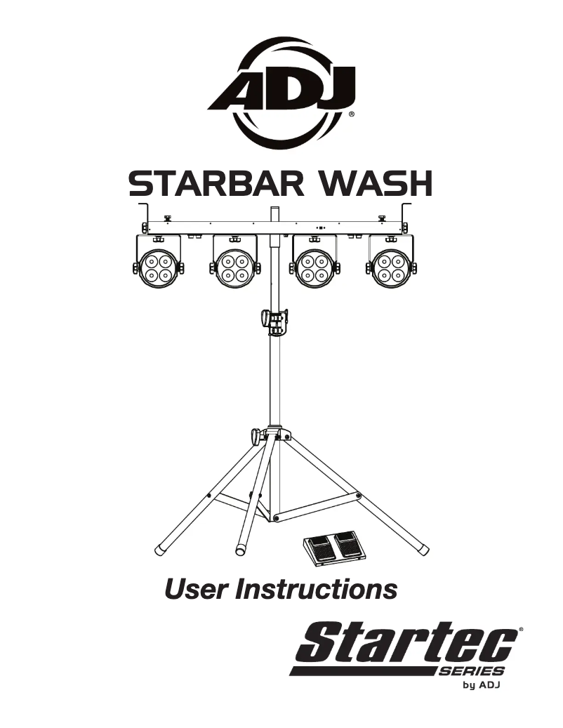 Page 1 de la notice Manuel utilisateur American DJ Starbar Wash
