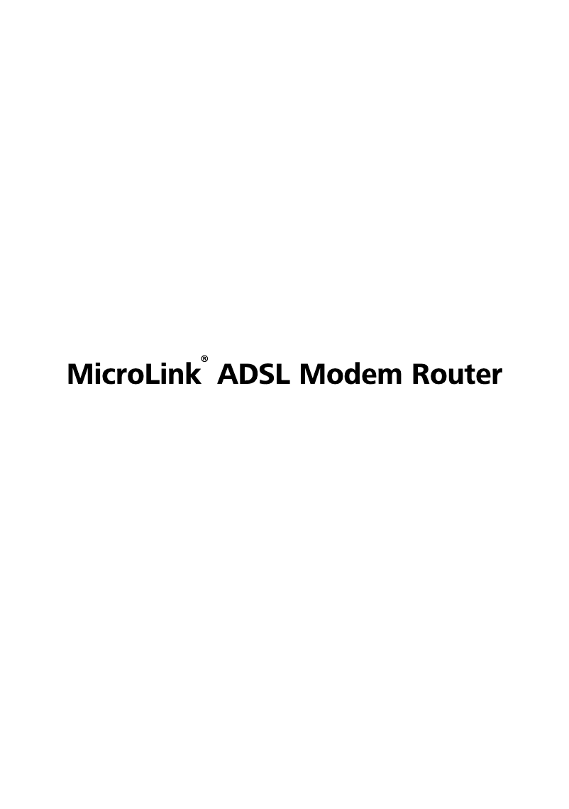 Página 1 del manual Manual de usuario Devolo MicroLink ADSL Modem Router