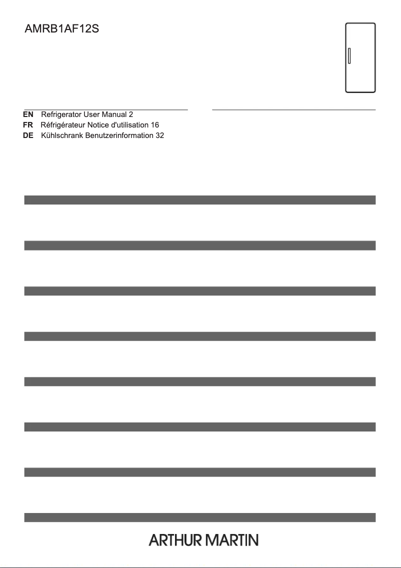 Page 1 de la notice Manuel utilisateur Electrolux AMRB1AF12S