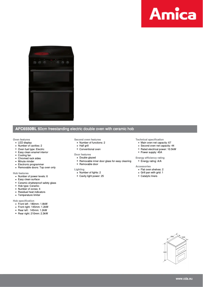Image de la première page du manuel de l'appareil AFC6550BL