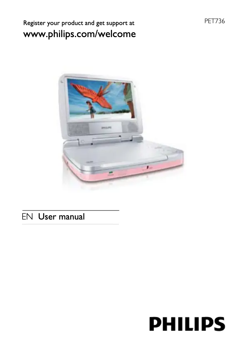 Image de la première page du manuel de l'appareil PET736C