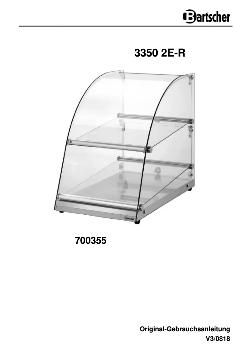Página 1 del manual Manual de usuario Bartscher 3350 2E-R