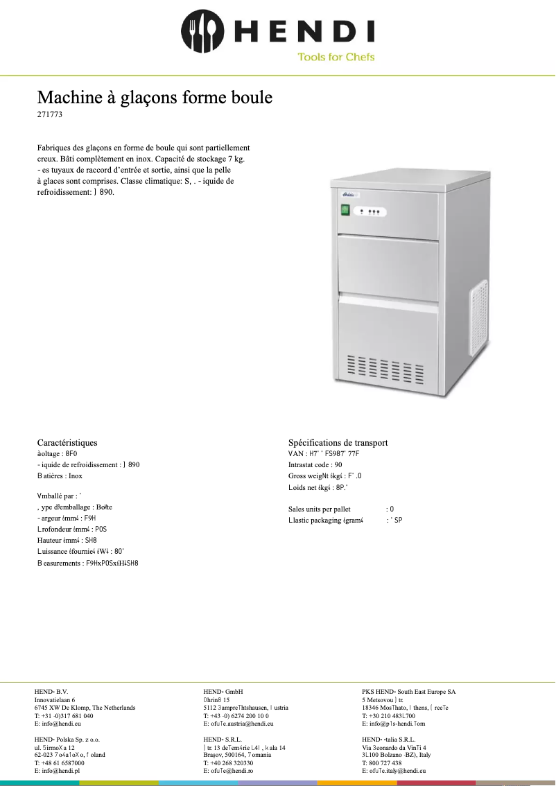 Image de la première page du manuel de l'appareil 271773
