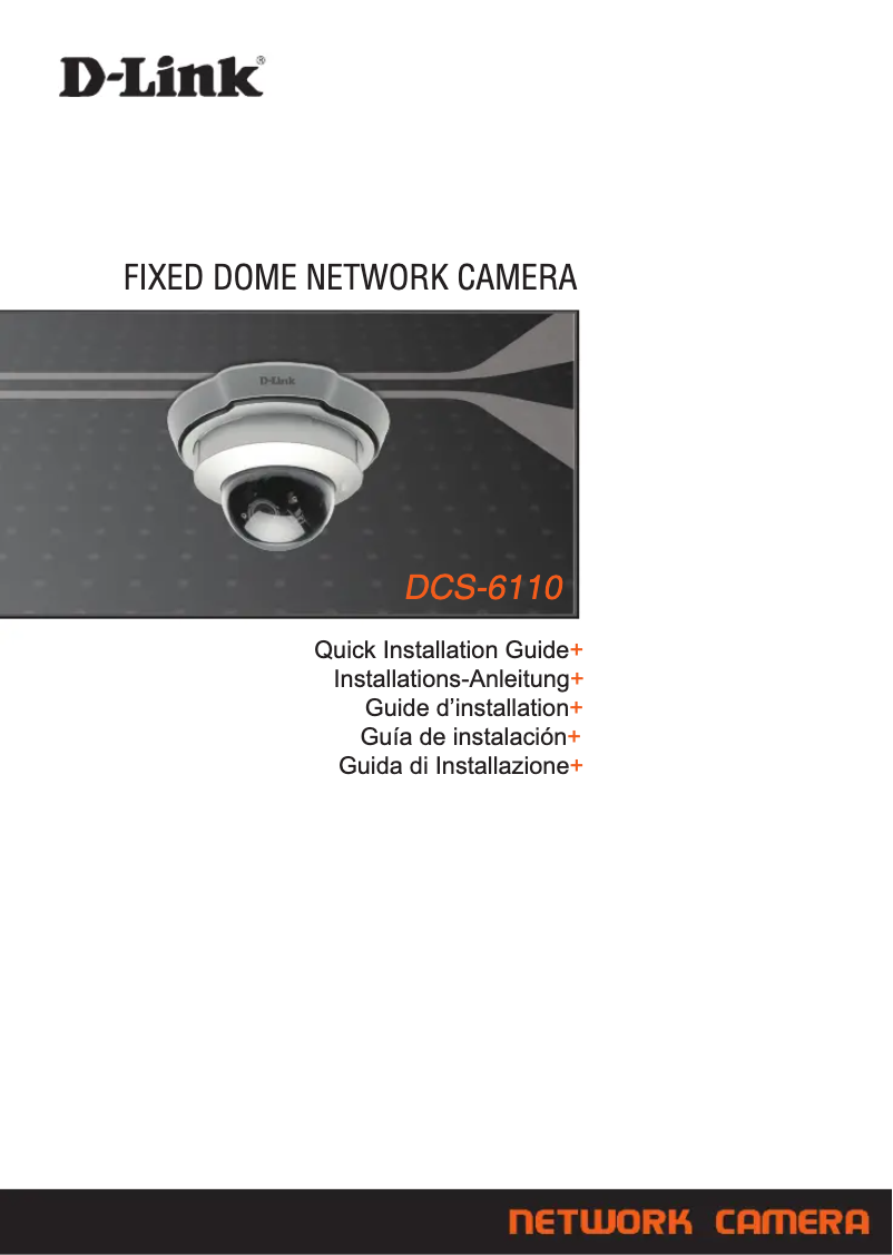 Page 1 de la notice Guide d'installation D-Link DCS-6110