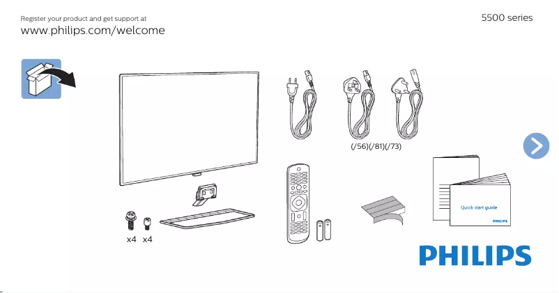 First page image of the manual for 50PFT5500