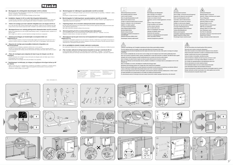 Page n°1 - Manuel utilisateur Miele G 6470 VI
