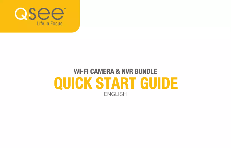 Page n°1 - Manuel utilisateur Q-See QCW3MPEN16